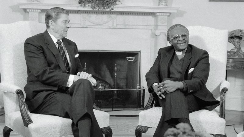 Analysis: Trump’s ‘opposite of apartheid’ crusade contrasts with Reagan’s approach