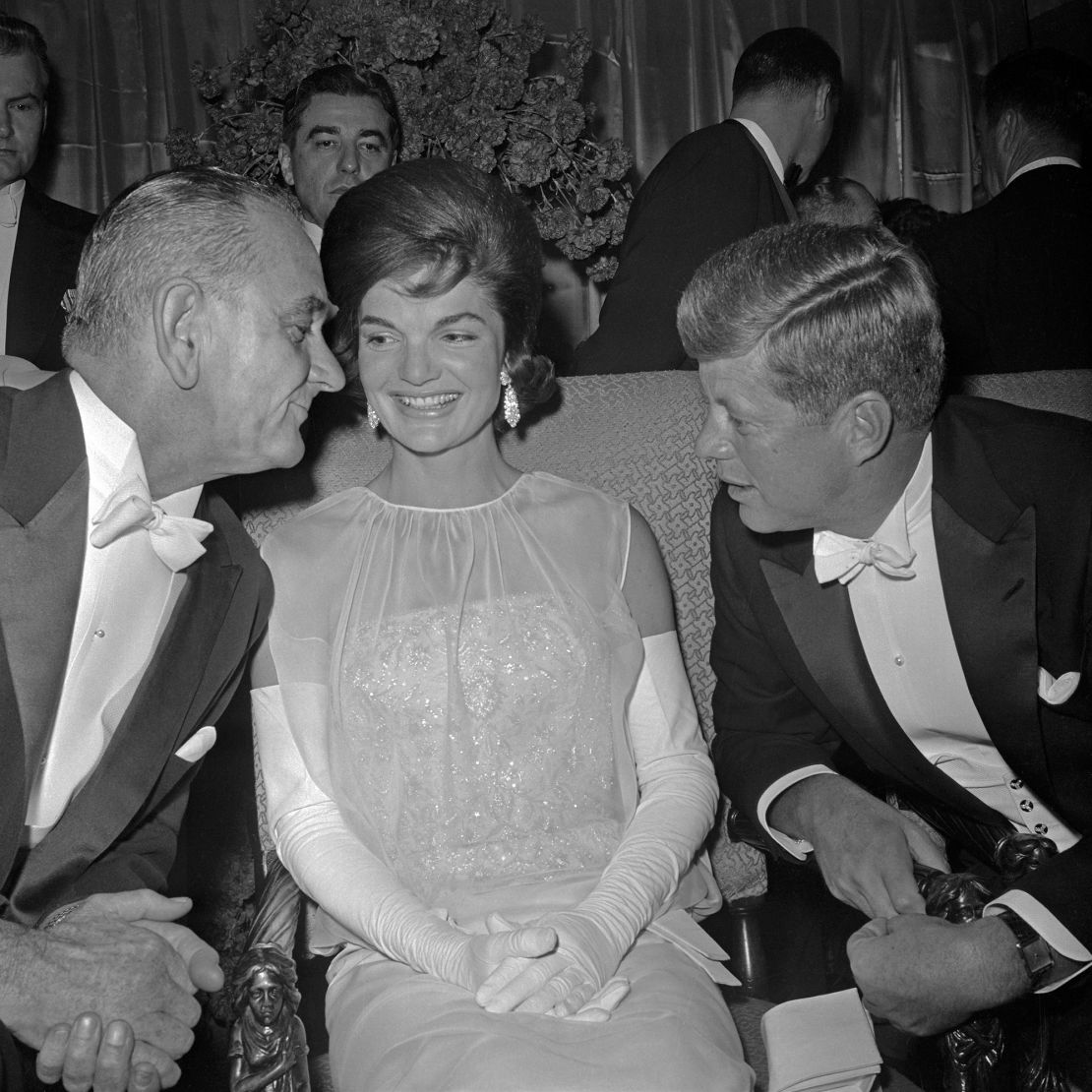 Jackie Kennedy's gown for the inaugural ball was designed for her by Oleg Cassini.