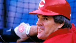 Portrait of Cincinnati Reds baseball star Pete Rose.