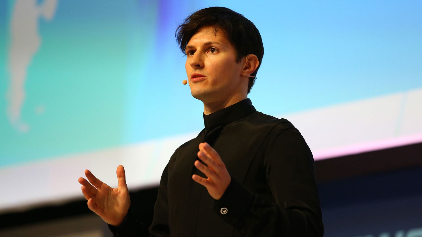 Telegram founder and CEO Pavel Durov speaks at a conference in Barcelona, Spain, on February 23, 2016.