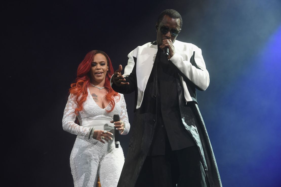 Faith Evans and Sean 'Diddy' Combs in 2016.