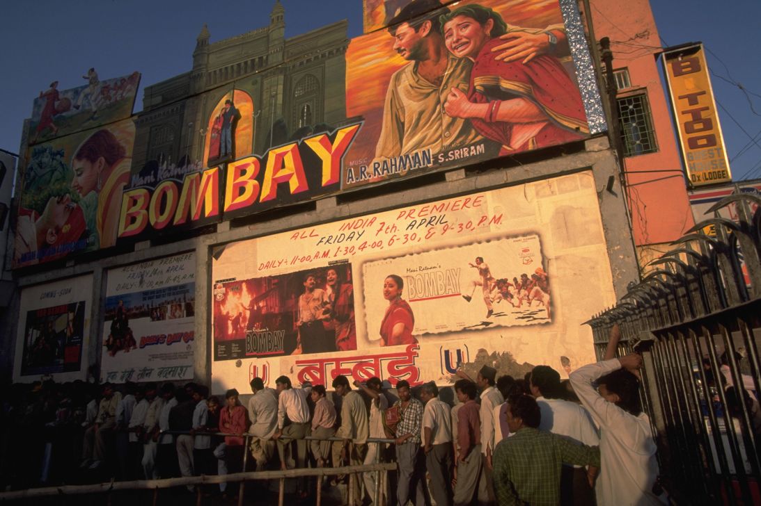 Billboards pictured in Mumbai in May 1995.