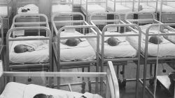 UNITED STATES - CIRCA 1960s:  Newborn baby cribs in hospital nursery.  (Photo by H. Armstrong Roberts/Retrofile/Getty Images)