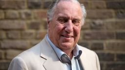 British writer Frederick Forsyth poses for a portrait in London on September 13, 2016.
