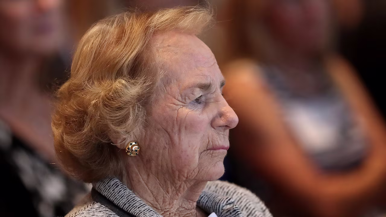  Ethel Kennedy attends a ceremony at the John F. Kennedy Presidential Library in Boston on September 20, 2016.