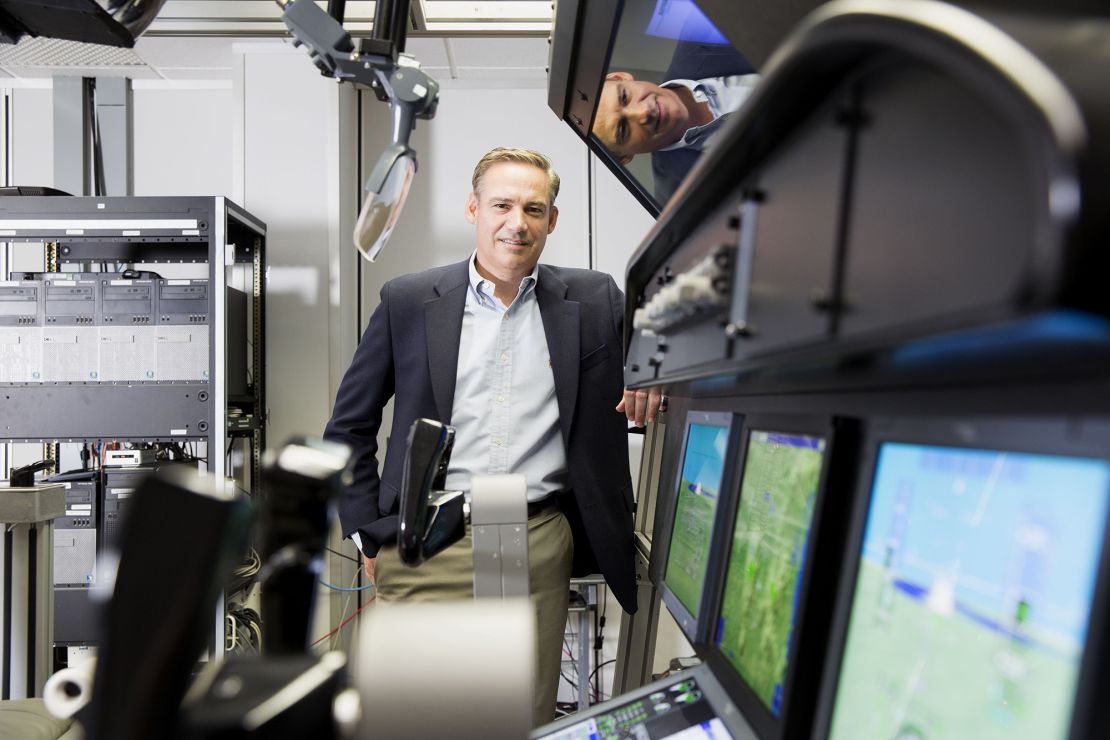 Kelly Ortberg, then CEO of Rockwell Collins, at the company's production facility in in Manchester, Iowa, in 2016. Boeing has tapped Ortberg to be its new CEO, effective next month.