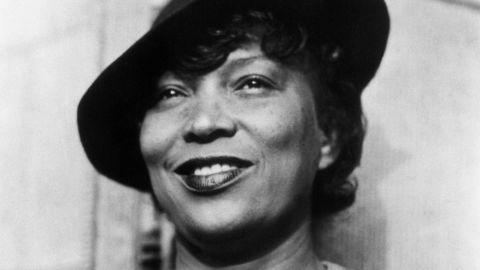 Portrait of American author and filmmaker Zora Neale Hurston (1903-1960), late 1930s or early 1940s. She studied anthropology under scholar Franz Boas and wrote several novels drawing heavily on her knowledge of human development and the African American experience in America. She is best known for 'Their Eyes Were Watching God.' (Photo by © CORBIS/Corbis via Getty Images)