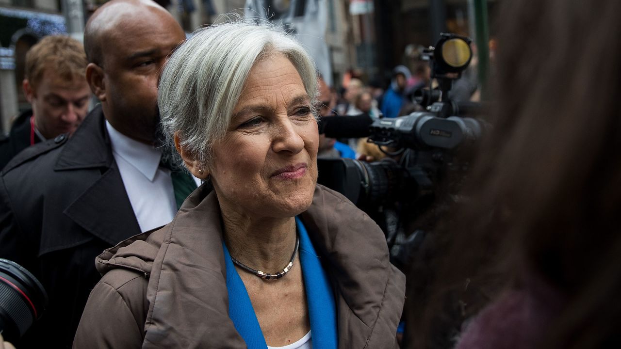 Green Party presidential candidate Jill Stein waits to speak at a news conference on Fifth Avenue across the street from Trump Tower December 5, 2016 in New York City.