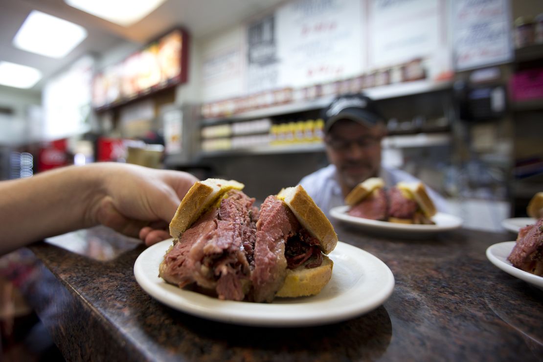 Montreal's Schwartz's Deli is famous for its delicious smoked meats.