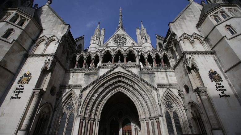 The Royal Courts of Justice building, which houses the High Court of England and Wales, is pictured in London on February 3, 2017.