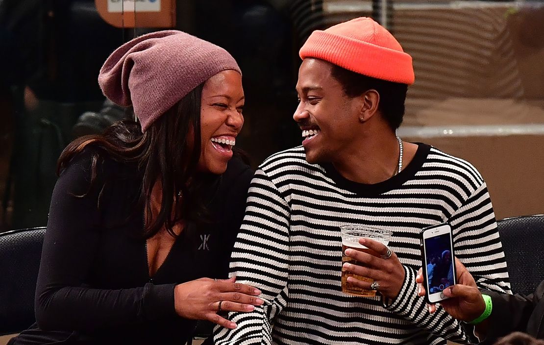 In this February 2017 photo, Regina King and Ian Alexander Jr. attend a New York Knicks game at Madison Square Garden in New York City.