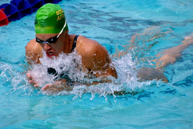 <strong>Penny Heyns</strong> was the first person and<strong> </strong>only woman in Olympic history to win both the 100m and 200m?breaststroke?events, a feat she achieved at the 1996?Atlanta Games.