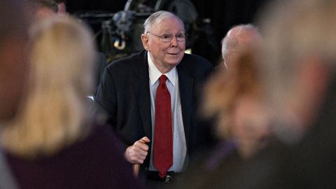 Charlie Munger, vice chairman of Berkshire Hathaway Inc., arrives for the Berkshire Hathaway annual meeting in Omaha, Nebraska, U.S., on Saturday, May 6, 2017.