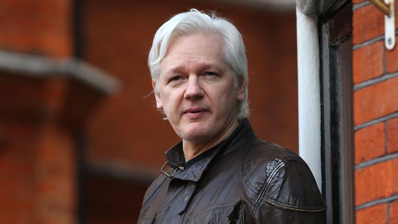 Julian Assange, pictured here in London in 2017, has faced the threat of extradition to the US for years.