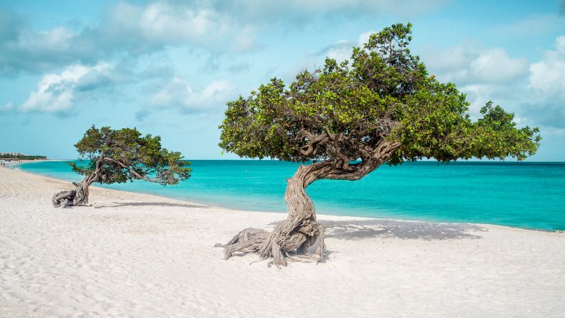 <strong>3. Eagle Beach, Oranjestad, Aruba.</strong> From April to August, the weather's typically fine on Eagle Beach without the crowds of high season.