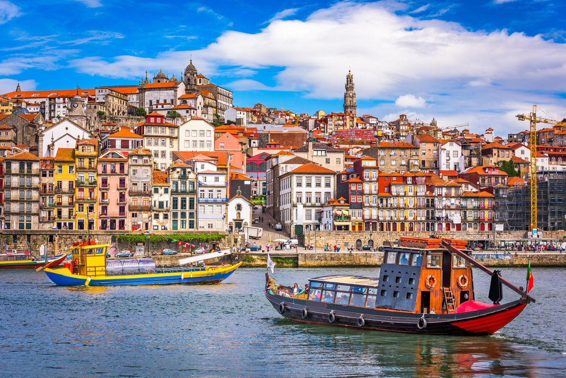 Portugal has been popular with expats since the launch of its Golden Visa program in 2012. Pictured is Porto, the second-largest city in the nation and situated on the Douro River.
