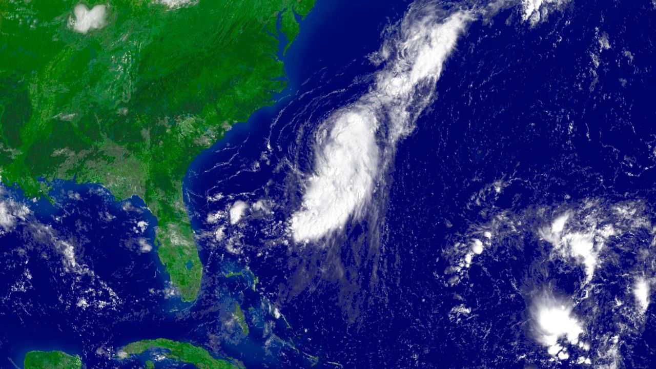 IN SPACE - JULY 18: In this satellite image provided by the National Oceanic and Atmospheric istration, Tropical Depression Two, later upgraded to Tropical Storm Beryl with 40 mph winds, approaches the U.S East Coast at 10:45 a.m. EDT July 18, 2006. Beryl is the second named tropical storm of the 2006 Atlantic hurricane season. (Photo by NOAA via Getty Images)