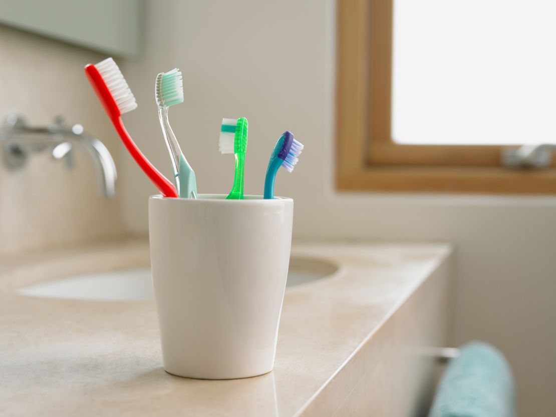 The study identified more than 600 viruses found in the samples taken from showerheads and toothbrushes.