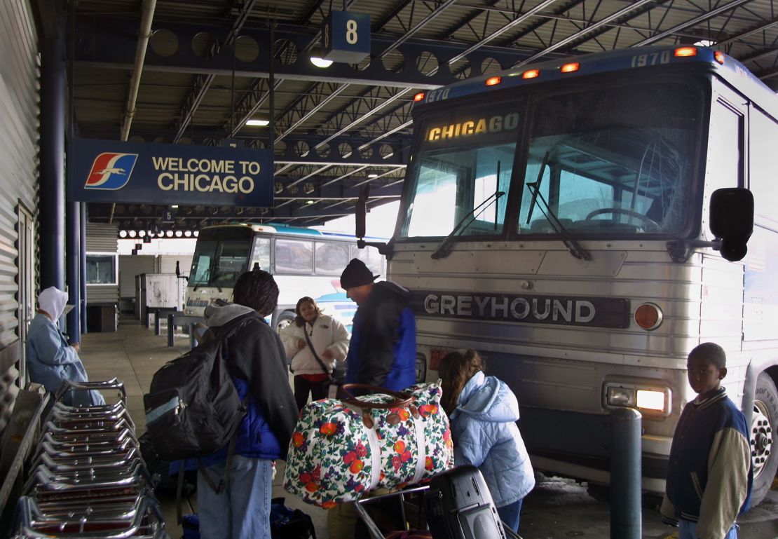 The Greyhound terminal in Chicago in 2021.