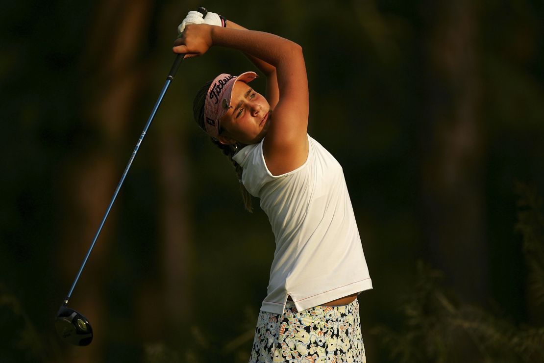 Thompson became the youngest to ever compete at the US Women's Open in 2007.
