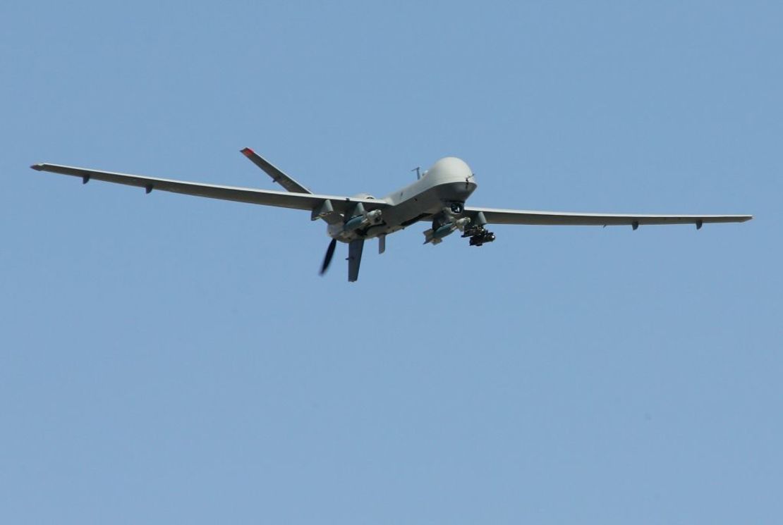 Un dron de ataque MQ-9 Reaper, como los mencionados por Hegseth.