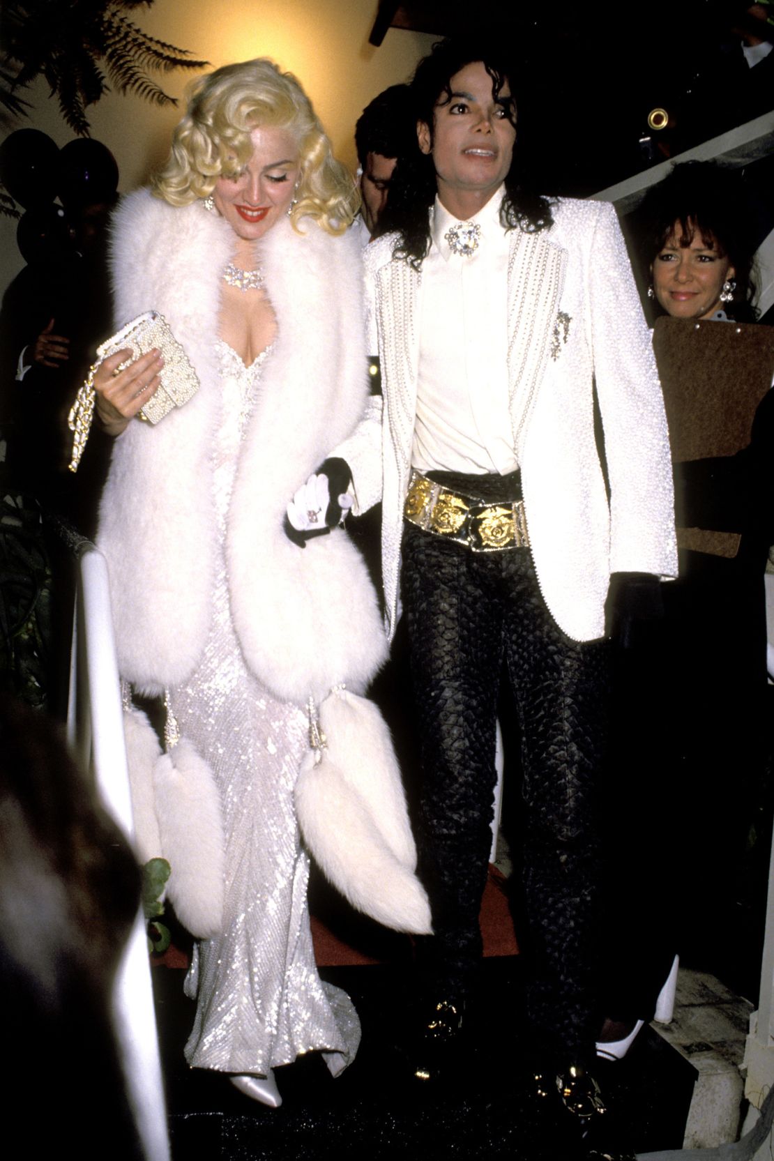 Madonna arrives at the 1991 Academy Awards alongside Michael Jackson.