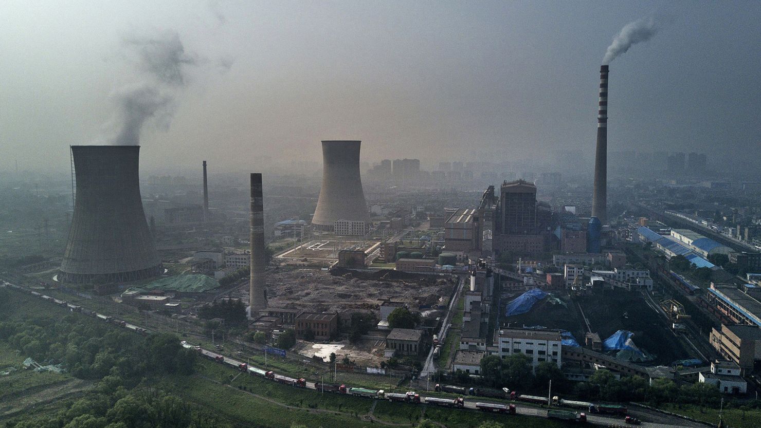 A coal-fired power plant on June 16, 2017 in Huainan, Anhui province, China.
