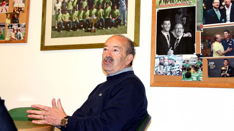 Aurelio Pereira, head of the Sporting Clube de Portugal, speaks during an interview in Lisbon, Portugal, on Friday, April 28, 2017.
