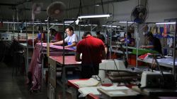 Reyes Industries' staffers work at the company's headquarters in Mexico city on July 06, 2017. Cleto Reyes' gloves became famous when Muhammad Ali used them in his last combats, after him, many boxing stars from Mexican Julio Cesar Chavez, to Philippine Manny Pacquiao and even Sylvester Stallone when interpreted legendary Rocky Balboa used a pair of Cleto Reyes. (Photo by Bernardo Montoya / AFP) (Photo by BERNARDO MONTOYA/AFP via Getty Images)