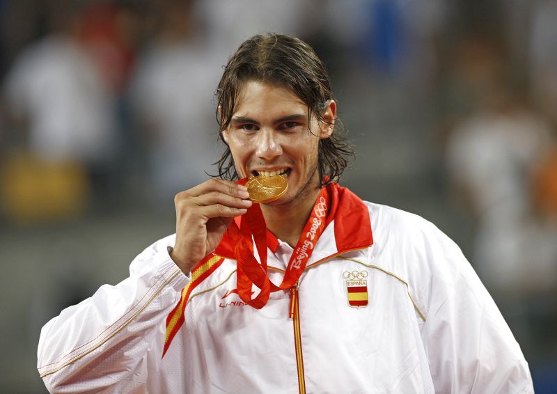 Nadal won singles gold at Beijing 2008.