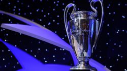 MONTE CARLO, MONACO - AUGUST 28:  A general view of the UEFA Champions League trophy at the UEFA Champions League Draw for the 2008/2009 season at the Grimaldi Center on August 28, 2008 in Monte Carlo, Monaco.  (Photo by Denis Doyle/Getty Images)