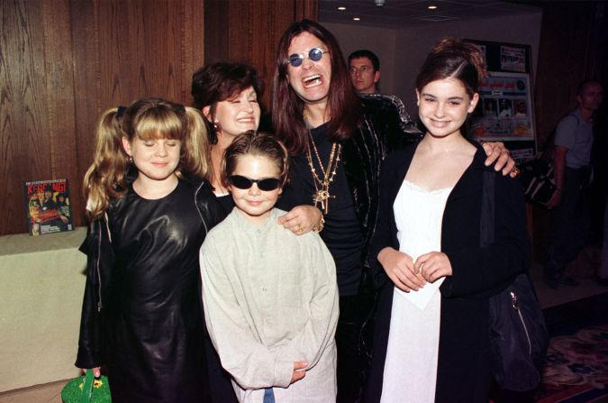 The Osbournes attend an awards show in London in 1997.