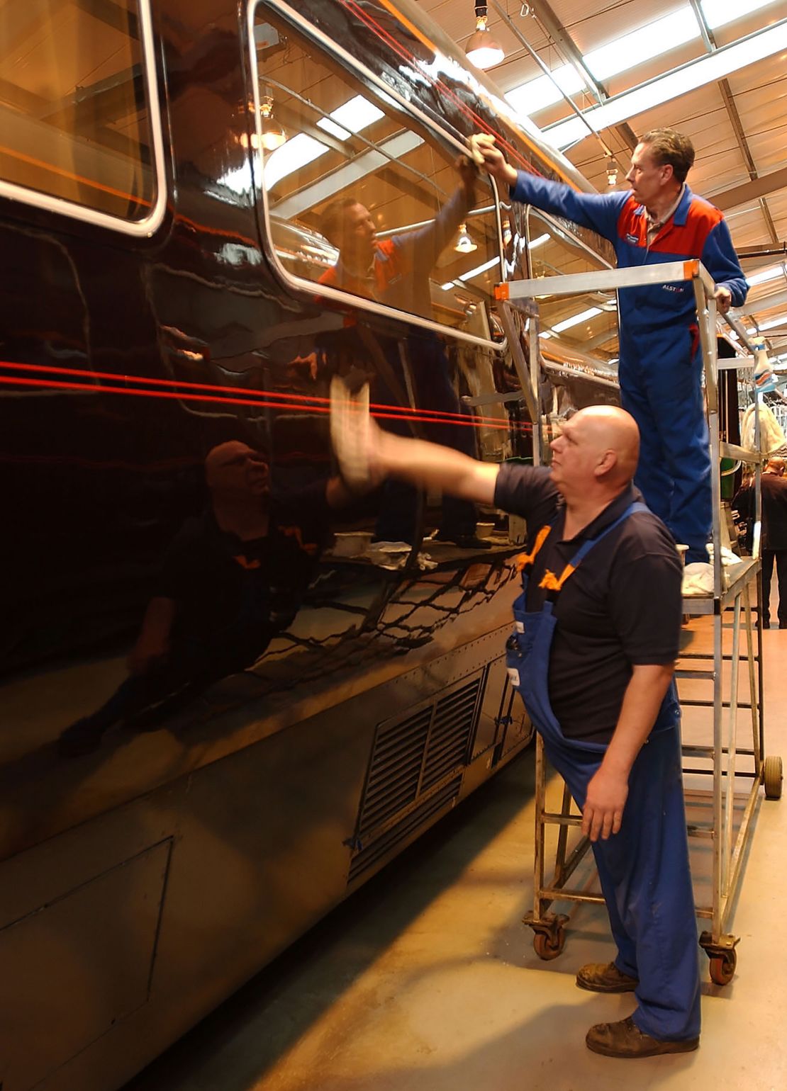 The royal train has been housed at Wolverton, an historic railway town in the county of Buckinghamshire, north of London.