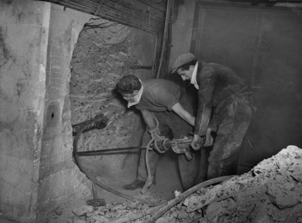 <strong>Construction in 1942: </strong>The tunnels were built in 18 months between 1940 and 1942.