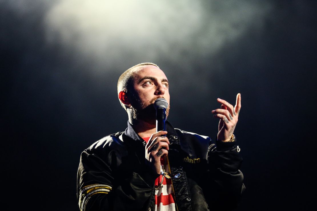 Mac Miller performs at the Camp Flog Gnaw Carnival on October 28, 2017, in Los Angeles.