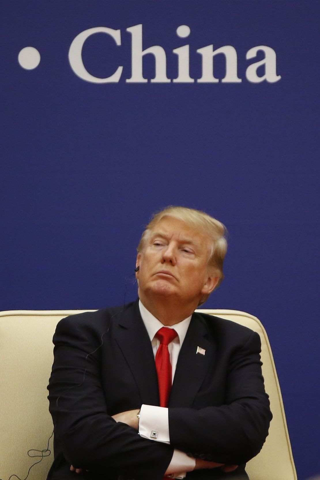 Donald Trump, durante una visita a China en 2017.