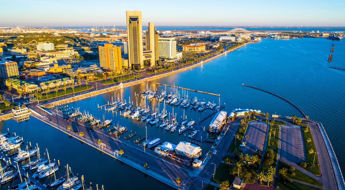 <strong>Corpus Christi, Texas:</strong> This pretty coastal city will be one of the last places to see the eclipse on the US mainland before it heads out over the Gulf toward the Yucatán Peninsula of Mexico.