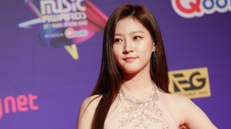 Actress Kim Sae-ron attends 2017 Mnet Asian Music Awards at Asia World-Expo on December 1, 2017 in Hong Kong, Hong Kong.