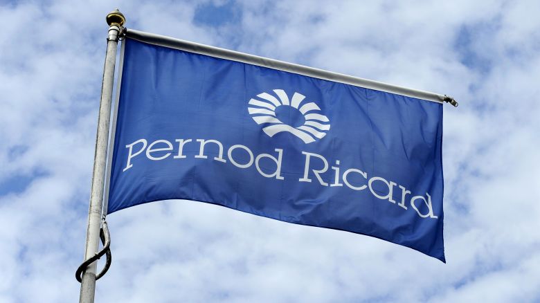 FRANCE - JULY 06:  The Pernod Ricard flag flies at the Martell distillery, in Cognac, France, on Monday, July 6, 2009. Pernod Ricard SA, the world's second-biggest liquor company, announce their 4Q earnings on July 17.  (Photo by Fabrice Dimier/Bloomberg via Getty Images)