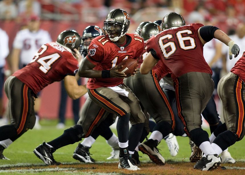 Johnson began his NFL career with the Tampa Bay Buccaneers.