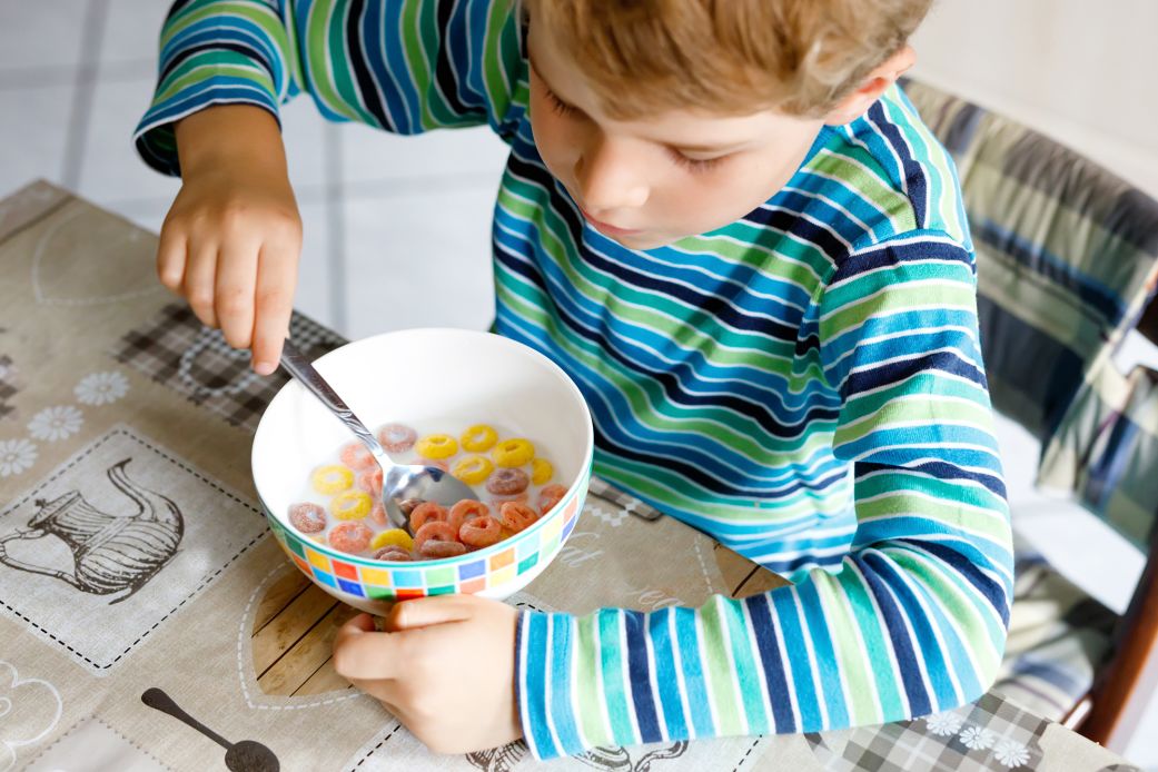 American children often eat refined grain cereals with added sugar, color and flavorings instead of healthier options.