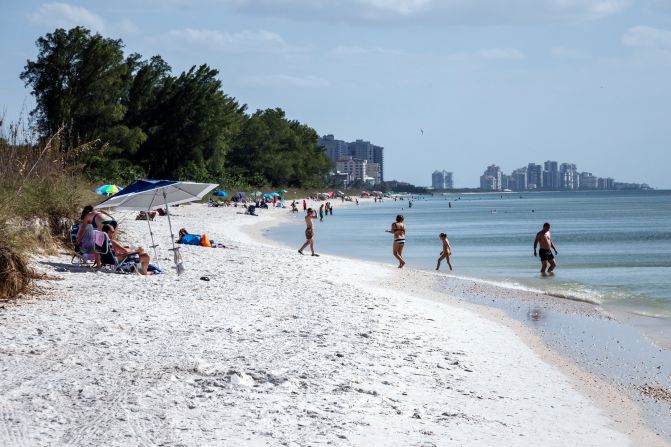 <strong>8. Delnor-Wiggins Pass State Park, Naples, Florida.</strong> Pine trees provide welcome shade on this barrier island beach.