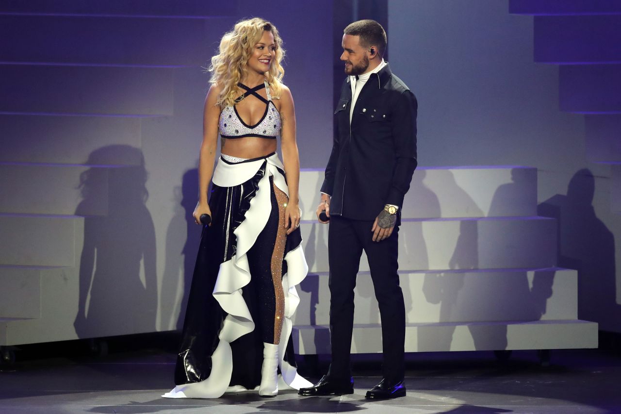 Rita Ora and Liam Payne perform during the 2018 Echo Awards in Berlin.