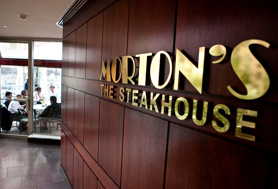 Patrons dine at Morton's The Steakhouse in Washington, D.C., on March 12, 2009.