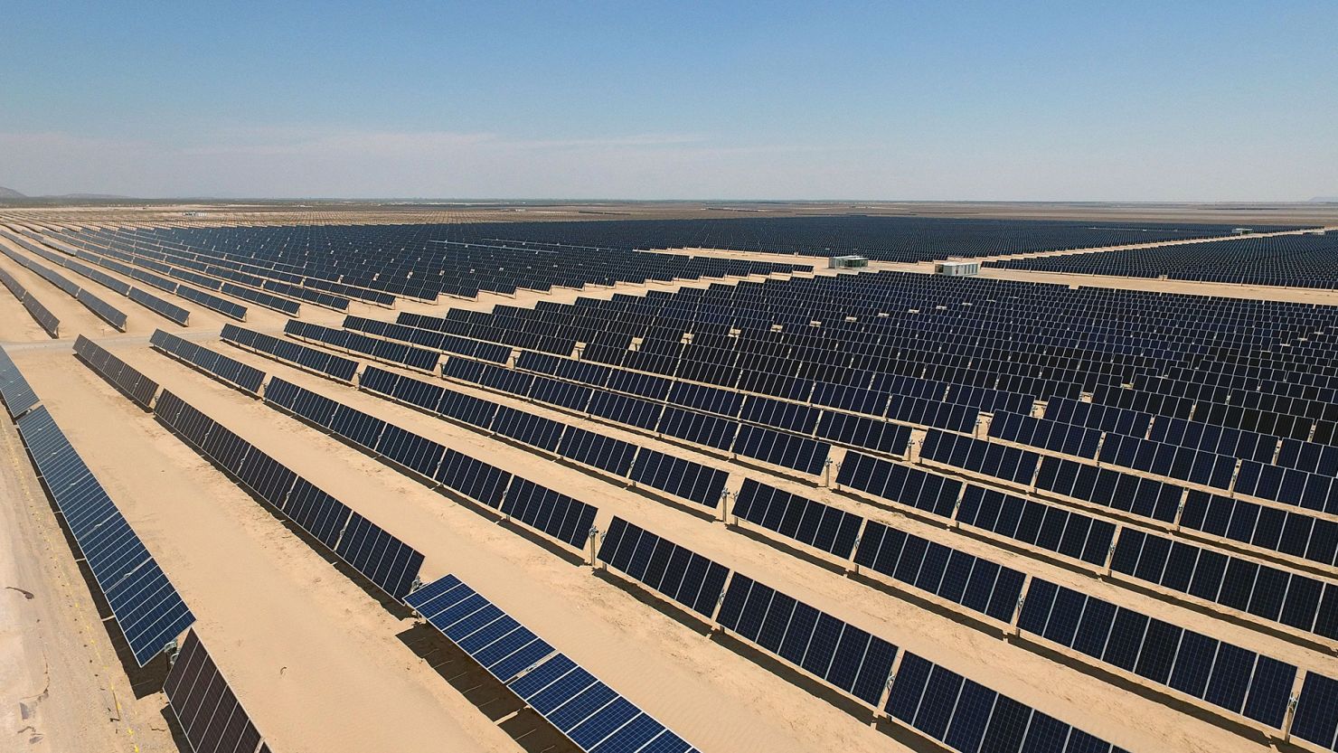 The Villanueva solar power plant in Coahuila State, Mexico. Solar power boomed in 2023, the fastest growing source of electricity generation for the 19th year running, according to new data.