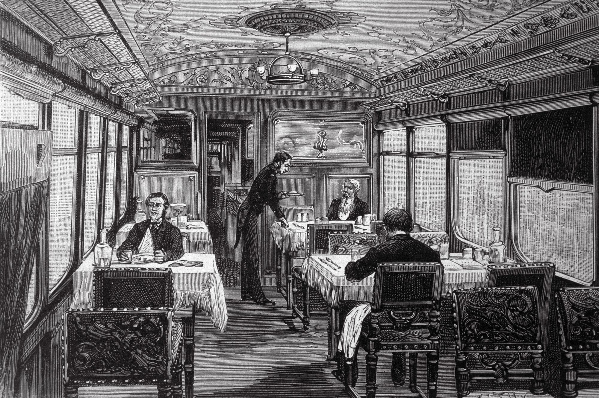 When Europe’s railroad dining cars were the height of luxury