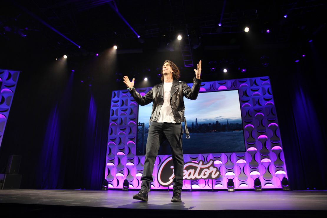 Adam Neumann, founder of WeWork, speaks on stage at the WeWork San Francisco Creator Awards at Palace of Fine Arts on May 10, 2018 in San Francisco, California.