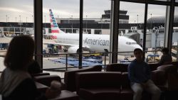 CHICAGO, IL - MAY 11:  An American Airlines aricraft sits at a gate at O'Hare International Airport on May 11, 2018 in Chicago, Illinois. Today American Airlines held a ceremony to mark the opening of five new gate at the airport.  (Photo by Scott Olson/Getty Images)