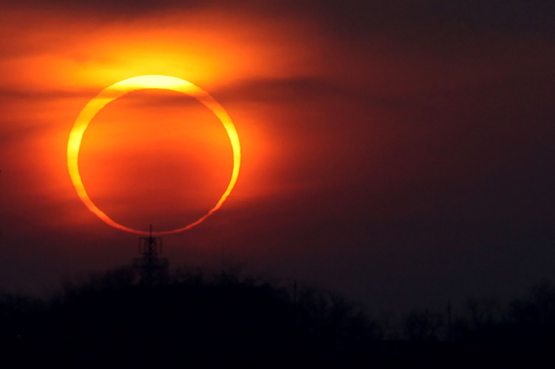 Behold the beauty of an annular solar eclipse. This one occurred on January 15, 2010, in Qingdao in Shandong Province of China.