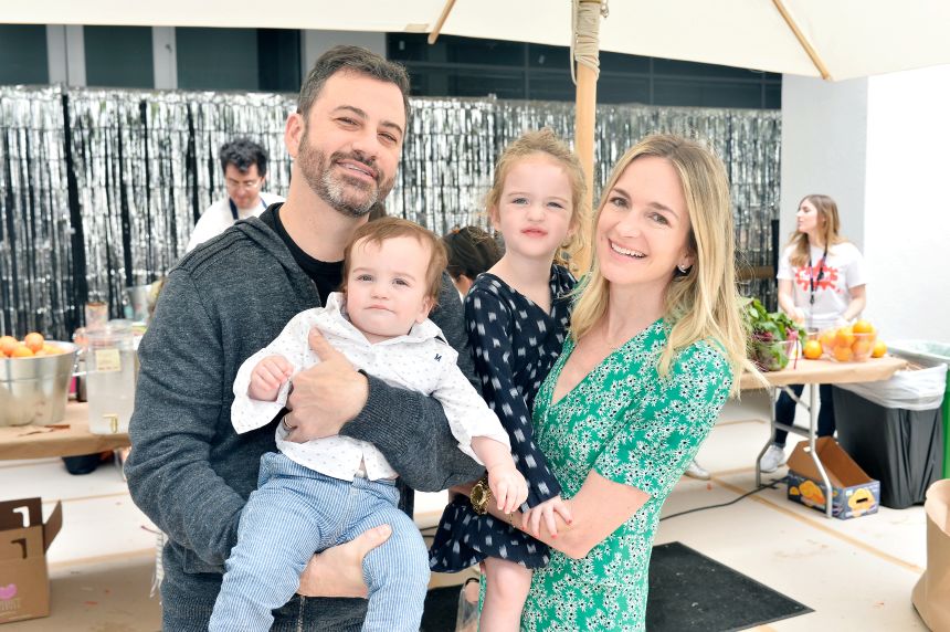 Jimmy Kimmel, Billy Kimmel, Jane Kimmel and Molly McNearney in 2018 in Los Angeles, California.